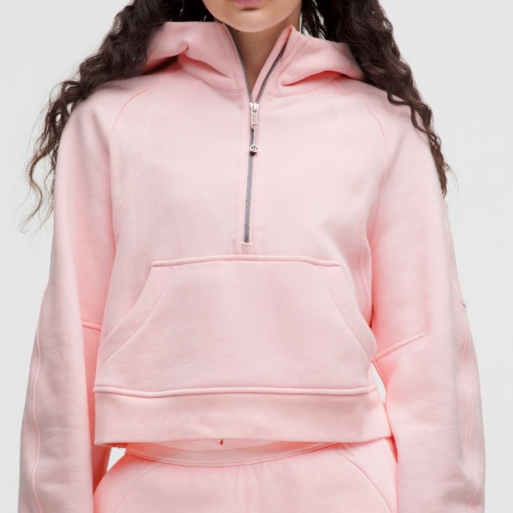 Lululemon Scuba Oversized Half-Zip Hoodie Strawberry Milkshake